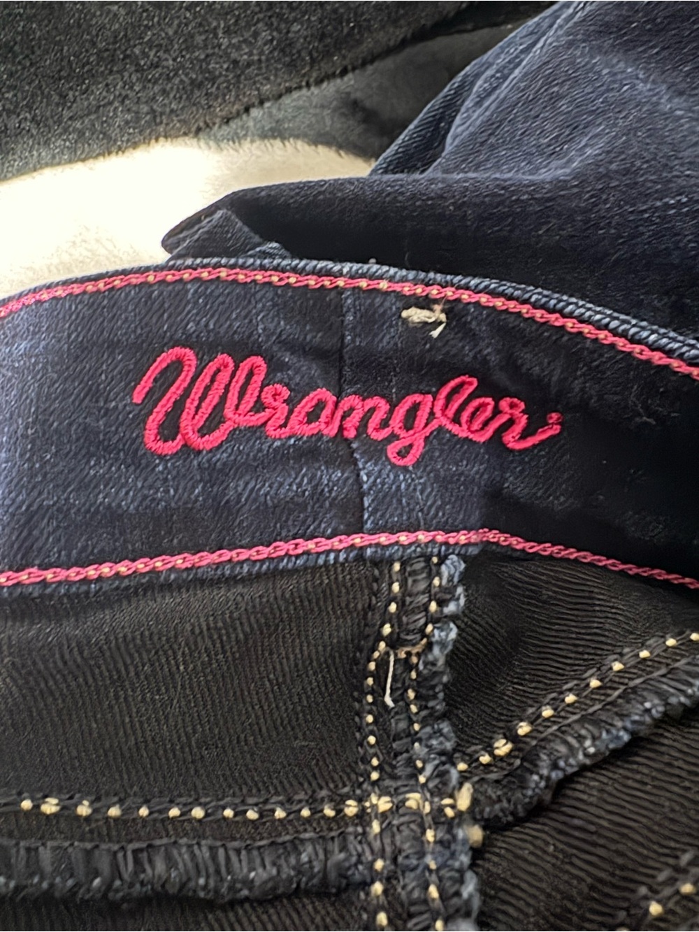 Wrangler Women's Dark Blue Wide Leg Jeans - Picture 3 of 3